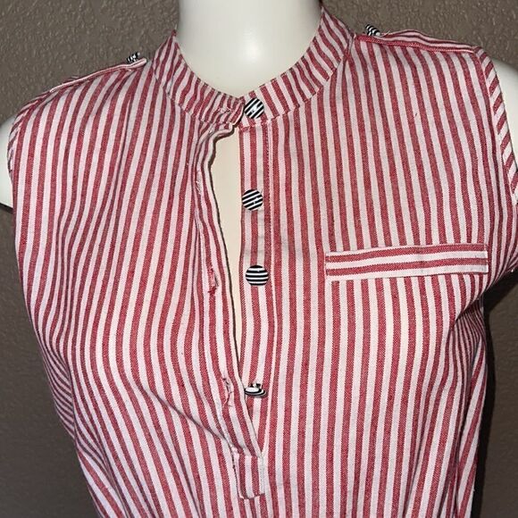 Kling red and white striped dress size 3 - Picture 6 of 8